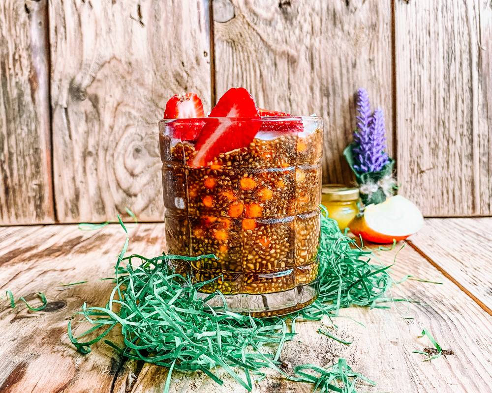 budinca de chia cu ceai rooibos